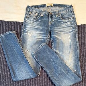 Big Star Faded Blue Skinny Jeans